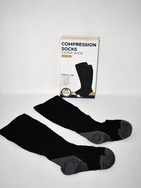 Doctor’s Select Wide Calf Compression Socks, 20-30 mmHg, 3XL, 1 Pairs, NWT